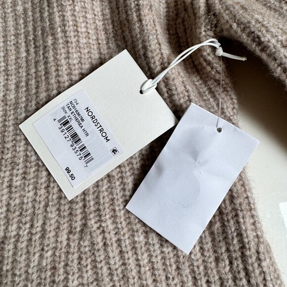 Nordstrom One-Button V-Neck Rib Cardigan - Picture 9 of 11